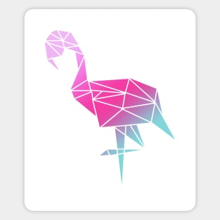 Geometric pink flamingo Magnet